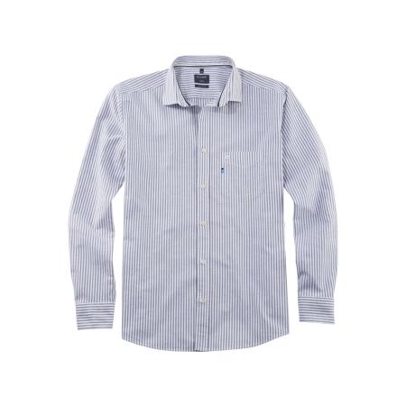 OLYMP Casual Overhemd zwart, Gestreept