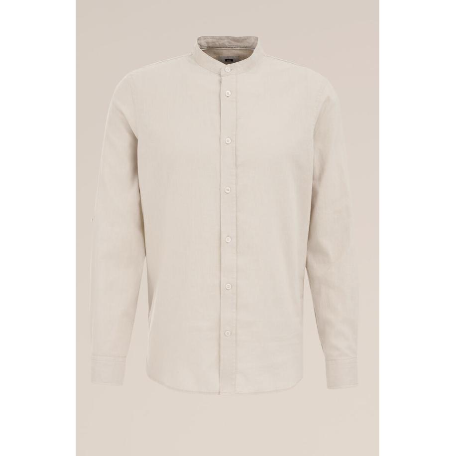 WE Fashion Overhemd ecru / natuurwit Bruin