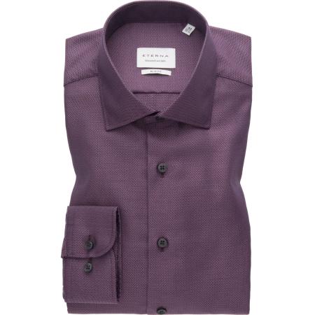 ETERNA Overhemd paars, Gestructureerd