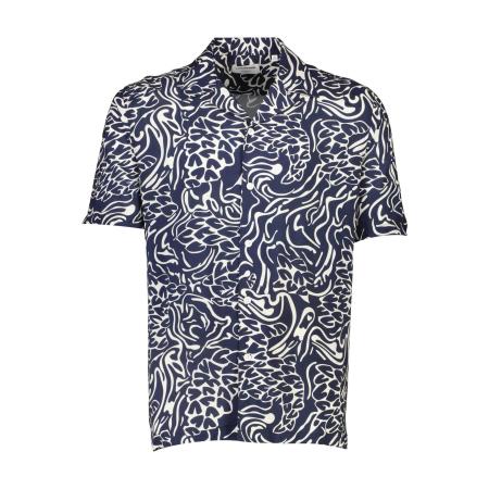 Lindbergh Overhemd Korte mouw donkerblauw