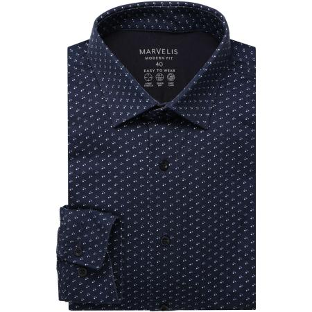 Marvelis Performance Jersey shirt marine, Bedrukt