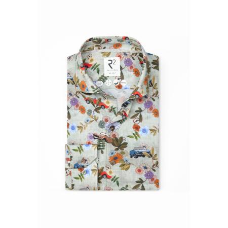 R2 Amsterdam Jersey shirt lichtgroen, Motief