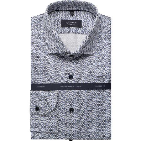 OLYMP SIGNATURE Overhemd blauw, Bedrukt