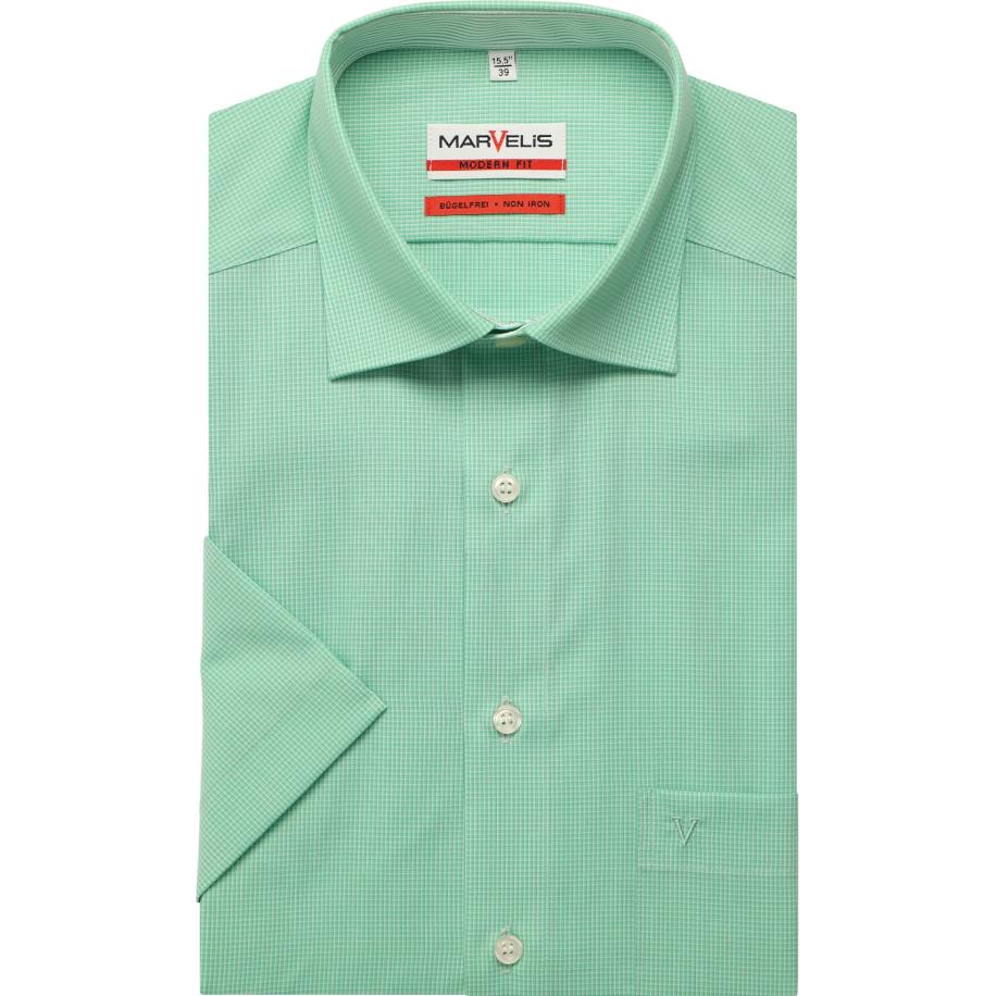 Marvelis Overhemd Korte mouw groen Groen