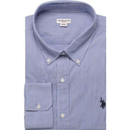 U.S. Polo Assn. Overhemd blauw, Gestreept