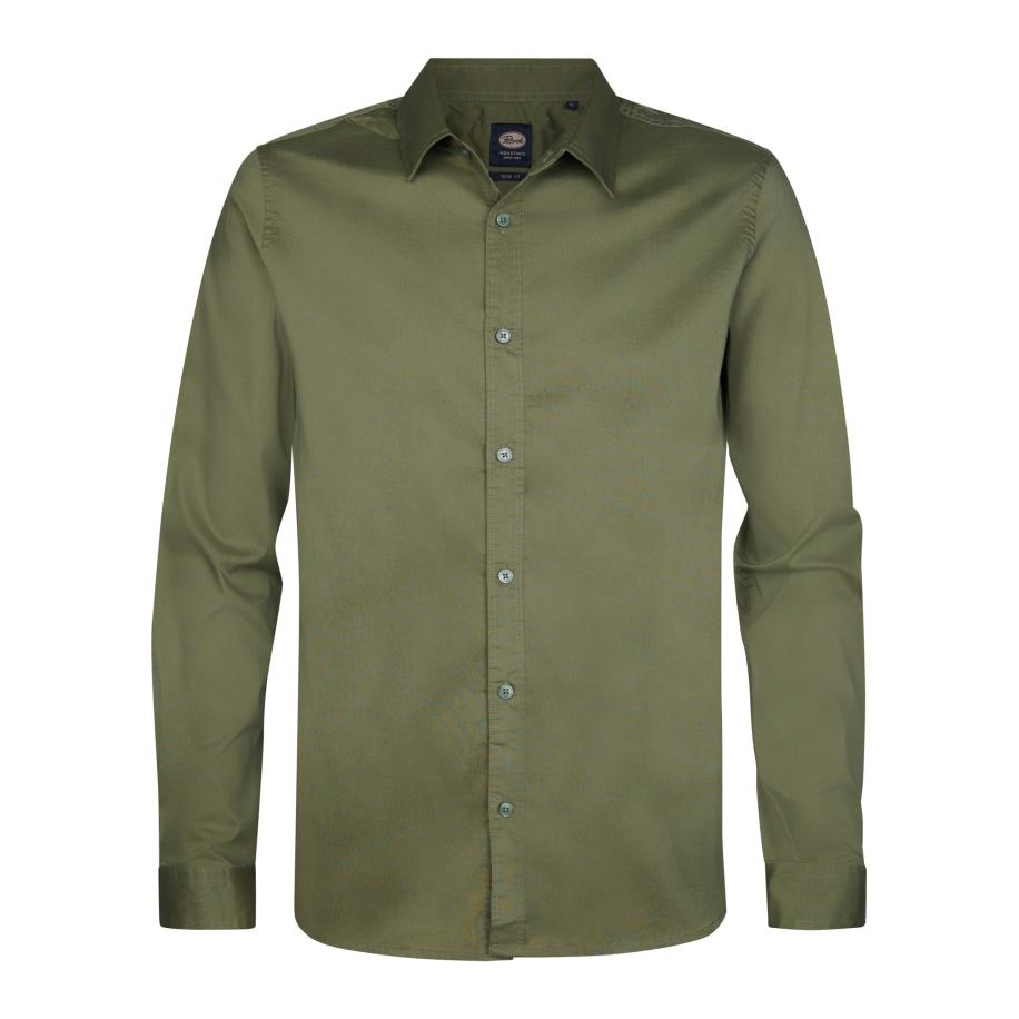 Petrol Industries Petrol Industries Overhemd olijfgroen -