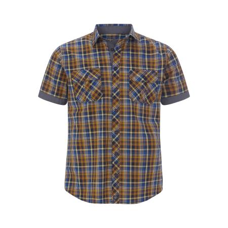 Jan Vanderstorm Overhemd Korte mouw bruin