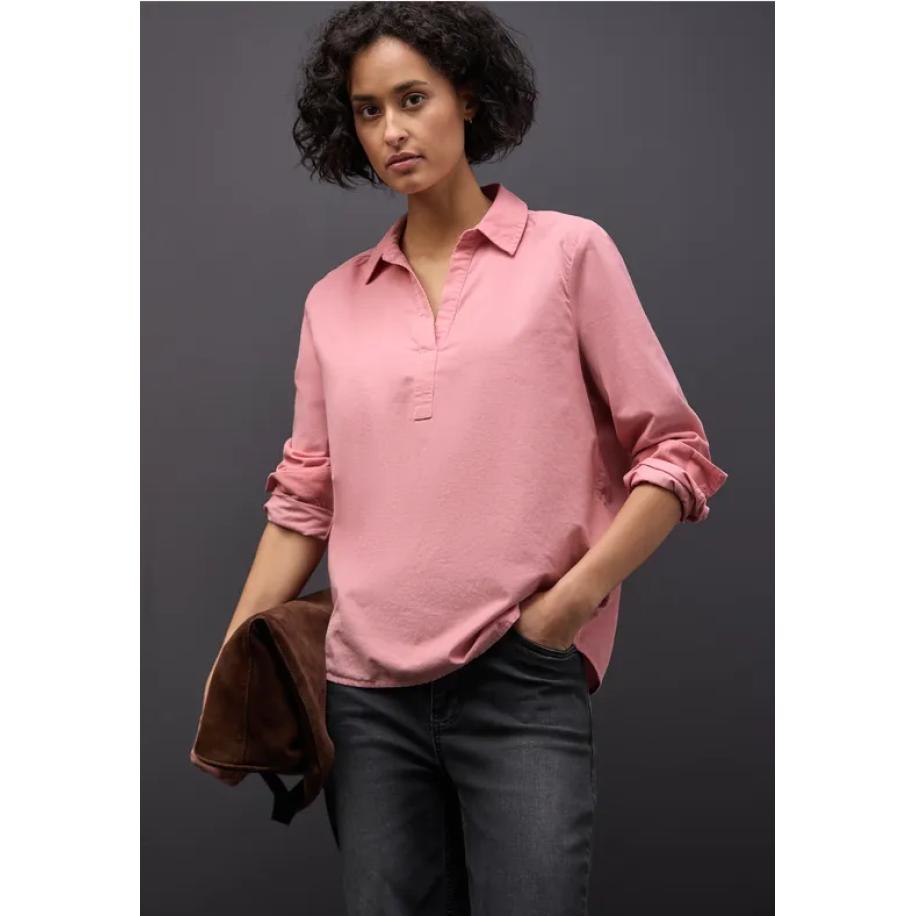 Street One Corduroy blouse Roze