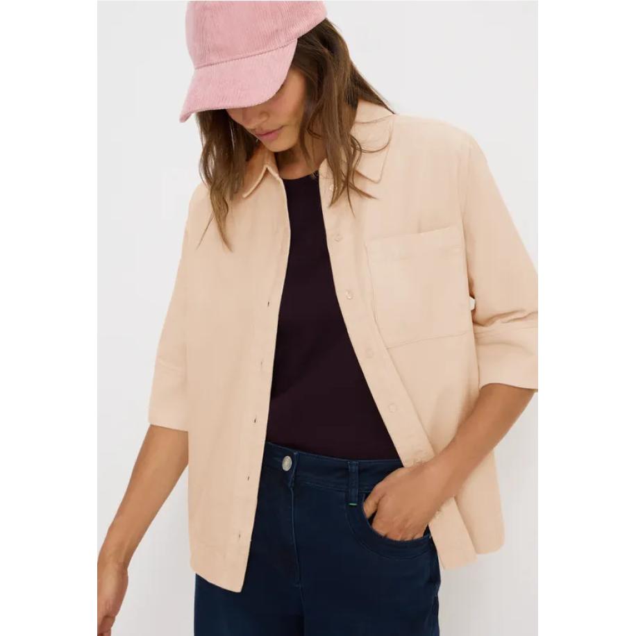 CECIL Corduroy overhemd blouse Bruin