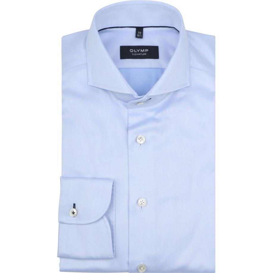Olymp Signature Overhemd Lichtblauw Blauw