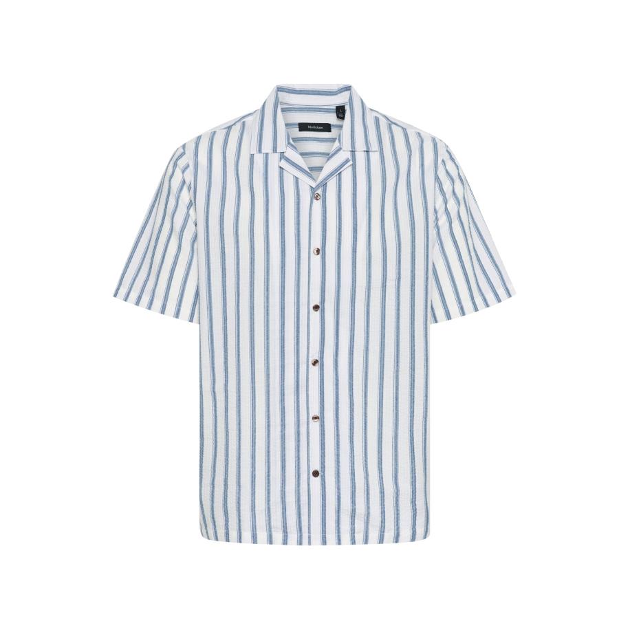 Matinique Matinique Overhemd MAklampo saffier / opaal / wit -