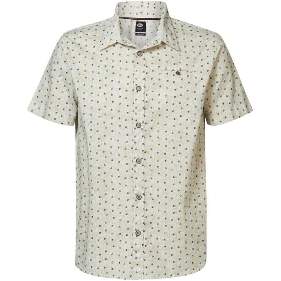 Petrol Overhemd Cocoa Beach Beige Bruin