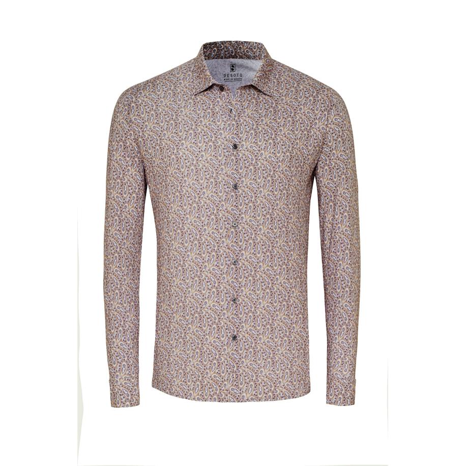 Desoto Jersey shirt beige, Paisley Bruin