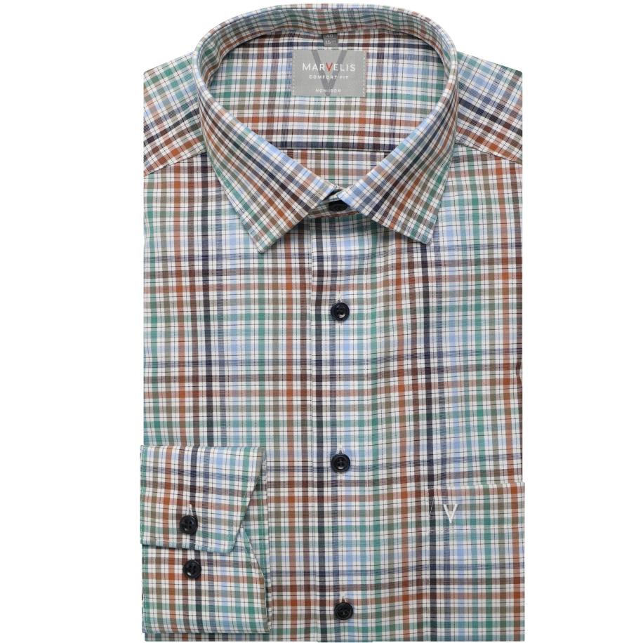 Marvelis Overhemd groen, Ruit Groen