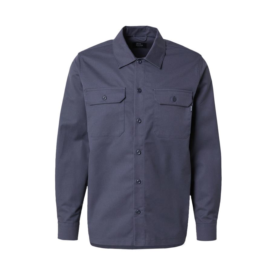 Vintage Industries Vintage Industries Overhemd Harris antraciet -