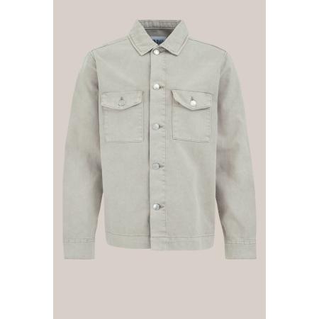 Blue Ridge heren boxy fit overshirt van denim - Boxy Fit - Greige - Katoen - Maat: M