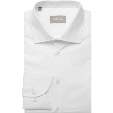 fakts Busy Overhemd wit, Effen