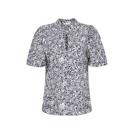 Seidensticker SEIDENSTICKER Blouse Schwarze Rose marine / wit