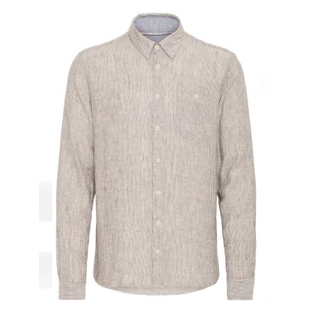 Blend BLEND Overhemd Bobby bruin / wit