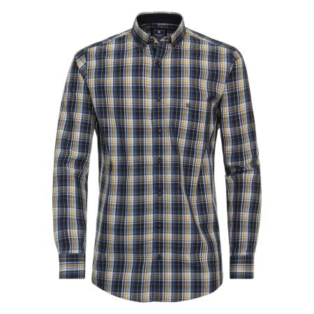 Redmond Casual Overhemd blauw, Ruit