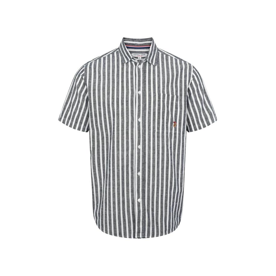 U.S. Polo Assn. U.S. POLO ASSN. Overhemd Marli saffier / bruin / rood / wit -