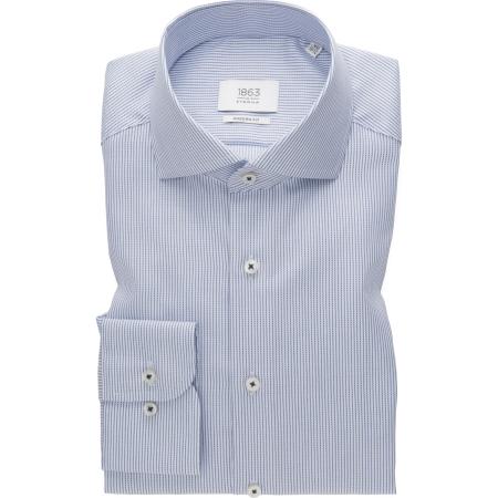 ETERNA 1863 Overhemd blauw, Gestreept
