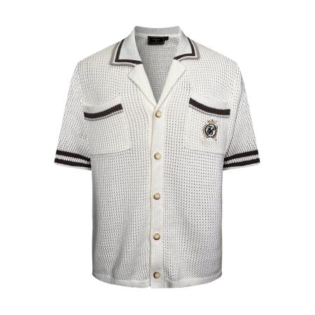 SikSilk SikSilk Overhemd ecru / bruin