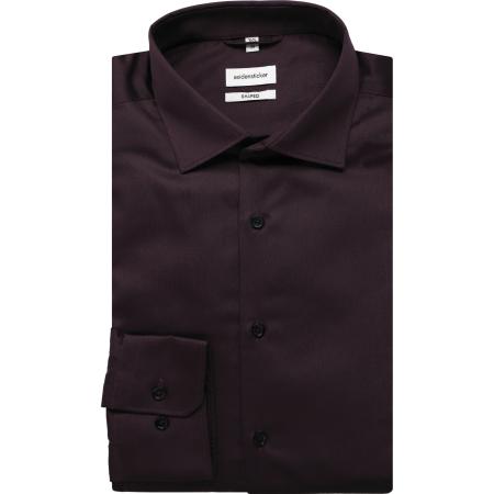 Seidensticker Overhemd paars, Effen