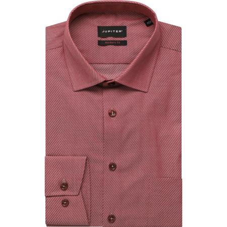 Jupiter Overhemd rood, Gestreept