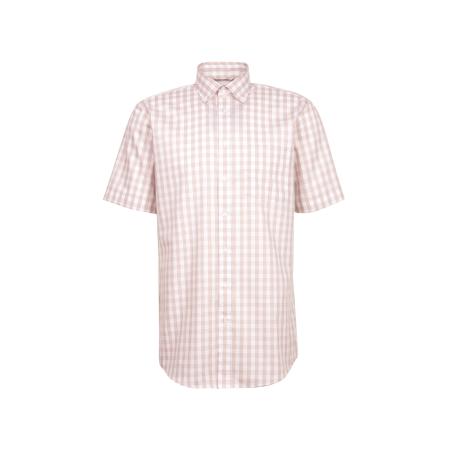 Seidensticker SEIDENSTICKER Zakelijk overhemd perzik / wit