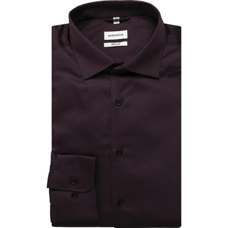 Seidensticker Overhemd pruim, Effen