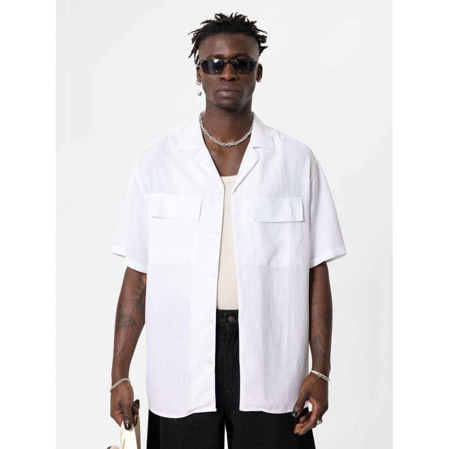 VAMOS CLO Overhemd Athens wit Wit