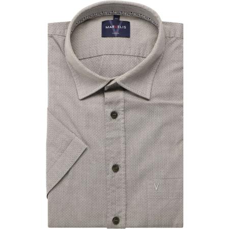 Marvelis Casual Overhemd Korte mouw olijf