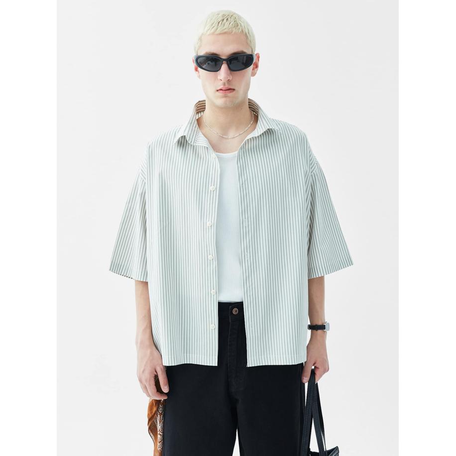 VAMOS CLO Overhemd lichtgroen Groen