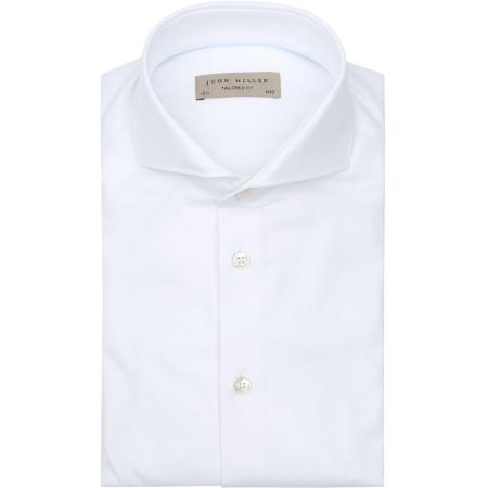 John Miller Overhemd Twill Wit