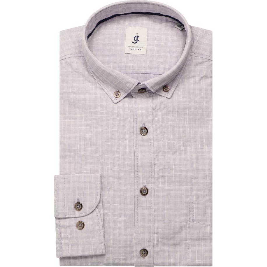 Jupiter Overhemd paars, Ruit Paars