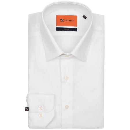 Suitable Twill Overhemd Wit