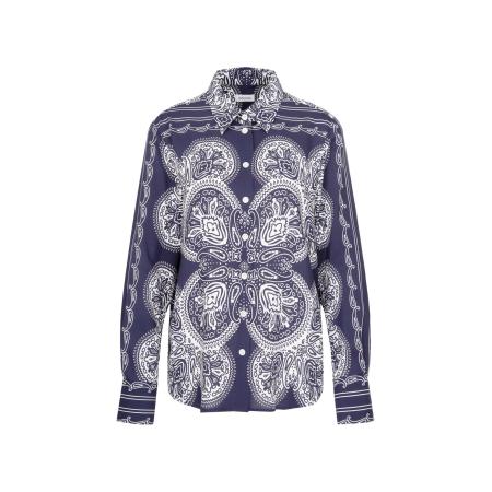 Seidensticker SEIDENSTICKER Blouse Schwarze Rose marine / wit