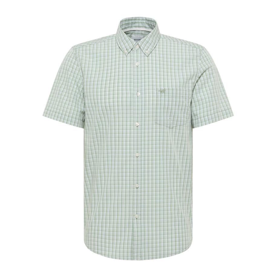 Mustang MUSTANG Overhemd STYLE GILROY groen / wit -