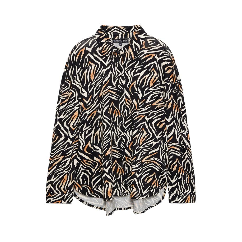 No Matter What No Matter What Blouse oranje / zwart / wit -