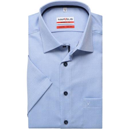 Marvelis Overhemd Korte mouw blauw