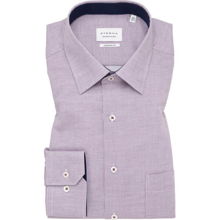 ETERNA Overhemd, Gestructureerd Multicolor