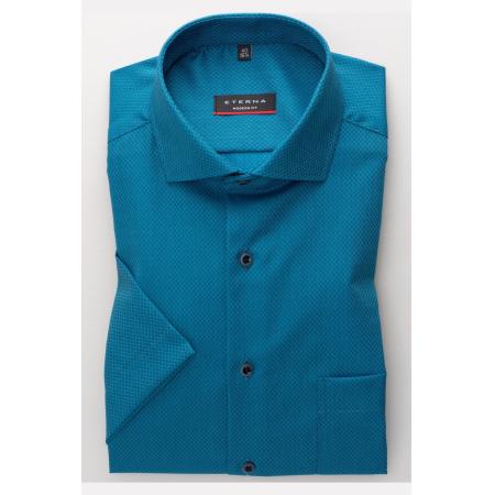 ETERNA Overhemd Korte mouw blauw