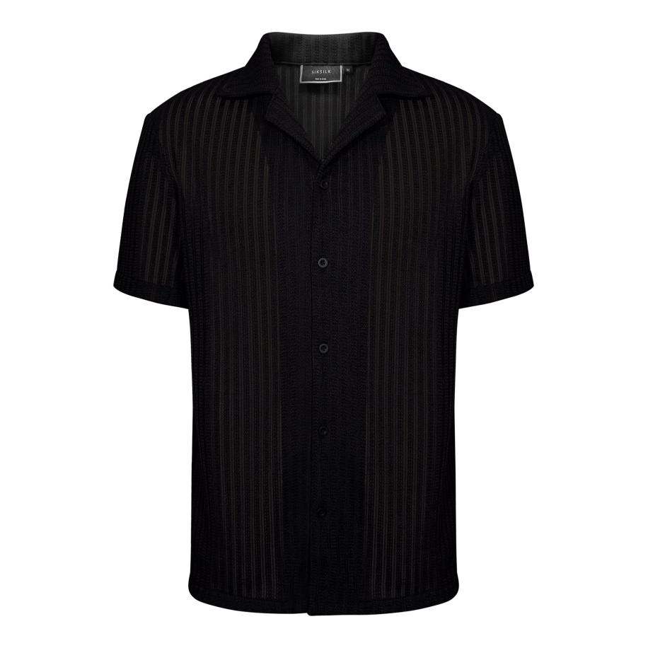 SikSilk Overhemd zwart Zwart