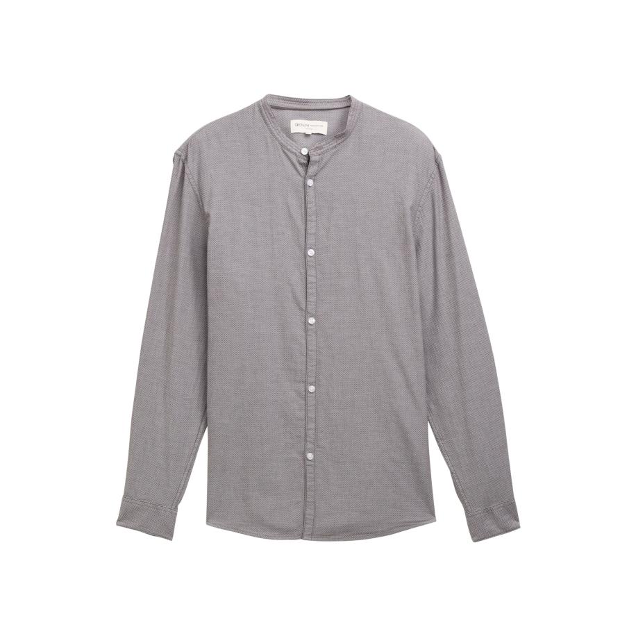 Tom Tailor TOM TAILOR DENIM Overhemd lichtgrijs / donkergrijs -