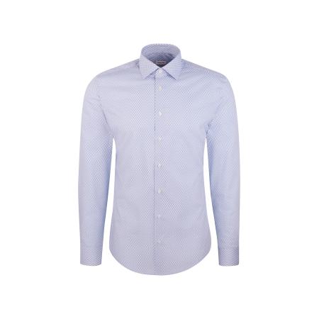 SEIDENSTICKER Zakelijk overhemd Schwarze Rose lichtblauw / wit