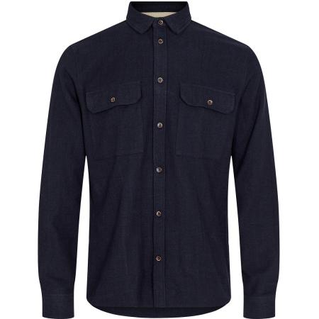Anerkjendt Overhemd Leif Navy