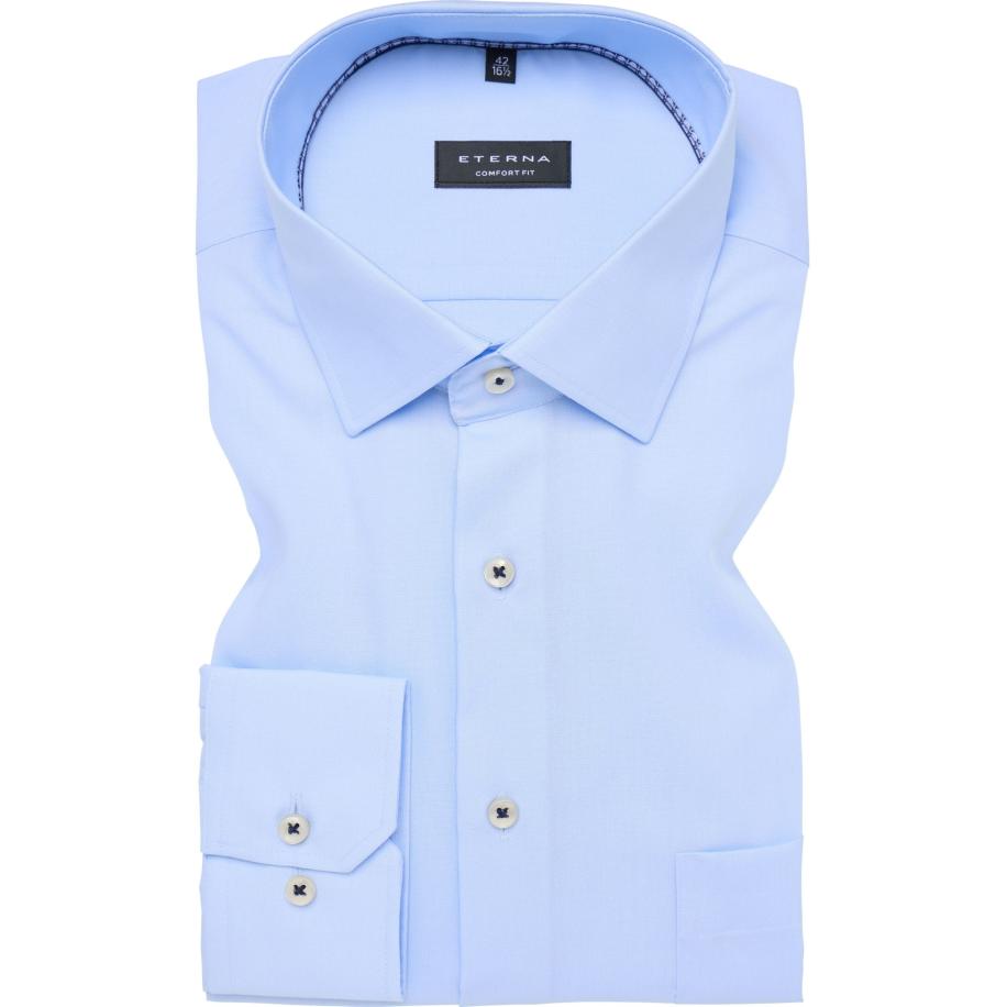 ETERNA Overhemd ML6 (vanaf 68 CM) hemelsblauw Blauw