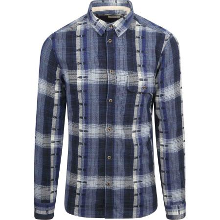 Anerkjendt Overhemd Leif Ruit Indigo