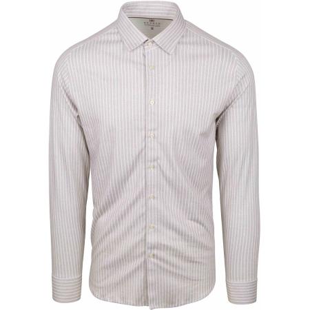 Desoto Overhemd Streep Beige